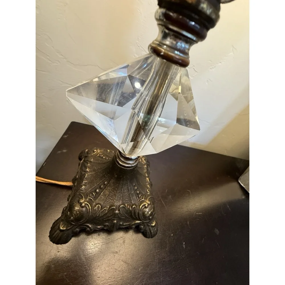 vintage mid-century Hollywood Regency-style table lamp Art Deco Decorative 18